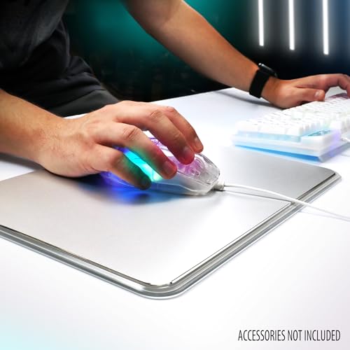 ENHANCE Theorem 3 Weiße Gaming-Maus – Kabelgebundene Maus für PC mit 7 Programmierbaren Tasten, Einstellbare 7200 DPI, Ergonomische Gaming-Maus mit klarem Design – Software für LEDs, Makros Bild 5
