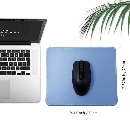 Generic Mauspad mit rutschfester Gummiunterseite, leicht gleitendes Computer-Mauspad, auslaufsichere Oberfläche, Blaugrau Bild 2