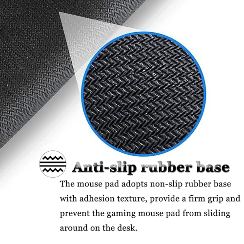 Linienmuster Vielseitig Mousepad, Mauspad L/XL/XXL mit Vernähte Kanten, Gaming Mauspad, rutschfeste Gummibasis Mousepad Gaming, Mauspad Groß für Büro und Zuhause (Lila,900x400mm) Bild 2