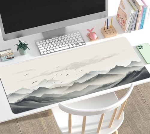 Mauspad Gaming Groß 900x500x4mm Vogel XXL Mousepad Groß Wassxerdicht Tischunterlage Speed Gaming Maus Tastatur Matte PC Laptop rutschfeste Gummibasis Mouse Mat für Office Home Gamer J-90 Bild 2