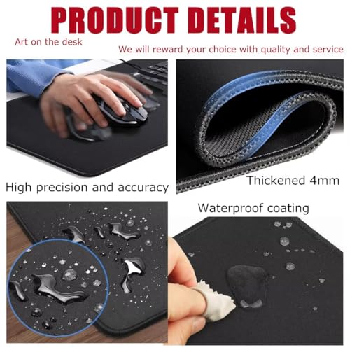Mauspad Gaming Groß 900x500x4mm Vogel XXL Mousepad Groß Wassxerdicht Tischunterlage Speed Gaming Maus Tastatur Matte PC Laptop rutschfeste Gummibasis Mouse Mat für Office Home Gamer J-90 Bild 3