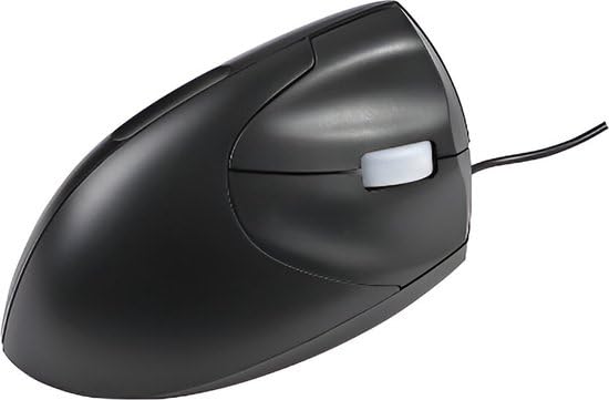 Ergonomische Vertikale Maus für Rechtshänder - 3-Tasten USB Plug&Play - Maus Ergonomisch für Handgelenk Entlastung - 800 DPI - Kompatibel mit Windows & Mac - Schwarz Bild 1