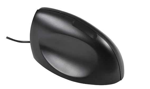 Ergonomische Vertikale Maus für Rechtshänder - 3-Tasten USB Plug&Play - Maus Ergonomisch für Handgelenk Entlastung - 800 DPI - Kompatibel mit Windows & Mac - Schwarz Bild 3