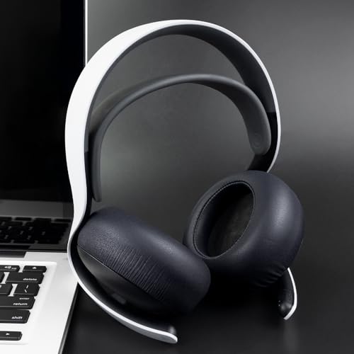 SOULWIT Ersatz Ohrpolster für Sony Playstation PS5 Pulse Elite Wireless Kopfhörern, Ersatzpolster mit weicherem Protein-Leder, Geräuschisolierendem Schaum Bild 3