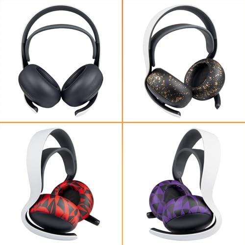 SOULWIT Ersatz Ohrpolster für Sony Playstation PS5 Pulse Elite Wireless Kopfhörern, Ersatzpolster mit weicherem Protein-Leder, Geräuschisolierendem Schaum Bild 6