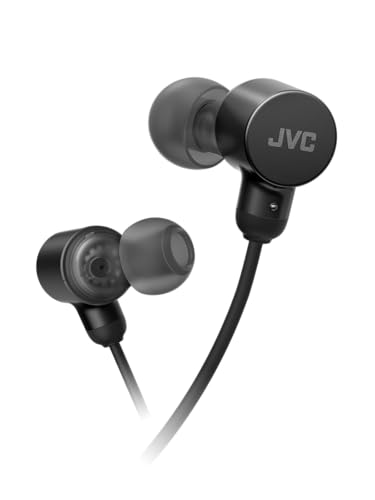 JVC HA-FR29UC-B - USB-C Ohrhörer, DA-Wandler, Hi-Res-Audio, Mikrofon mit Stummschaltung, Bequeme Silikon-Ohrstöpsel, 3-Tasten-Fernbedienung, Plug & Play für PC/Smartphone/Gaming, Farbe Schwarz Bild 2