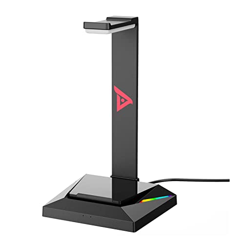 Gaming-Kopfhörerhalter mit 2 USB-Anschlüssen, Schreibtisch-Headset-Halter für Schreibtisch, Tisch Bild 3