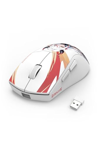 Redragon M918AK 3-Modus-Kabellose Gaming-Maus, 55g, leichte 26K DPI-Gamer-Maus mit ergonomischem, natürlichem Griff, vollständig programmierbare Tasten, Software unterstützt Bild 2