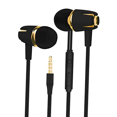 Phones Kabelgebundene Kopfhörer, kabelgebundene Ohrhörer, Headset für Laufen, Gaming, Übungen, Schwarz / Blau Upgrade (schwarzes Upgrade) Bild 1