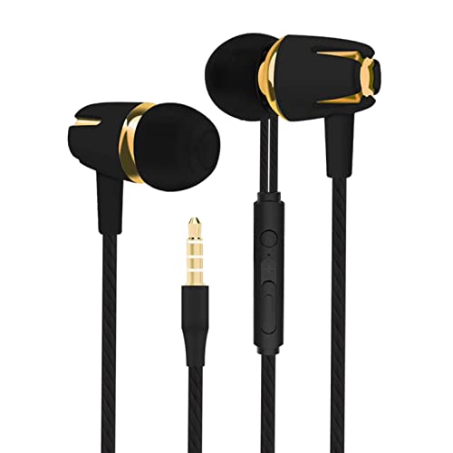 Phones Kabelgebundene Kopfhörer, kabelgebundene Ohrhörer, Headset für Laufen, Gaming, Übungen, Schwarz / Blau Upgrade (schwarzes Upgrade) Bild 6