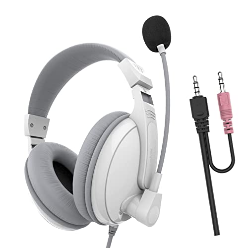 Bass Stereo Over-Ear-Gaming-Headset, kabelgebunden, 3,5 mm, Kopfhörer mit Mikrofon für Kinder, Blau/Schwarz (Weiß) Bild 1