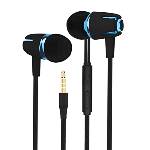 Phones Kabelgebundene Kopfhörer, kabelgebundene Ohrhörer, Headset für Laufen, Gaming, Übungen, Rose Red Upgrade/Schwarz Blau Normal (Schwarz Blau Upgrade) Bild 7