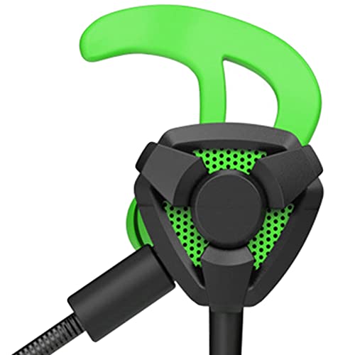 Gaming-In-Ear-Headset, Inline-Steuerung, leicht, kabelgebunden, Gaming-Ohrhörer für Laptop-Spiele – G9 Schwarz / Grün / G9 Schwarz (G9 Schwarz / Grün) Bild 4