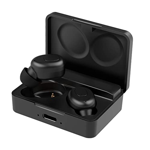 Kabellose Gaming-Ohrhörer, 12,7 cm (5 Zoll), niedrige Latenz, Gaming-Kopfhörer, Headset, Touch-Steuerung, mit Mikrofon, wasserdicht, Schwarz, 56 x 40 x 20 mm, 56 x 40 x 20 mm (Schwarz, 56 x 40 Bild 3