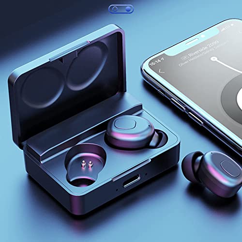 Kabellose Gaming-Ohrhörer, 12,7 cm (5 Zoll), niedrige Latenz, Gaming-Kopfhörer, Headset, Touch-Steuerung, mit Mikrofon, wasserdicht, Schwarz, 56 x 40 x 20 mm, 56 x 40 x 20 mm (Schwarz, 56 x 40 Bild 4