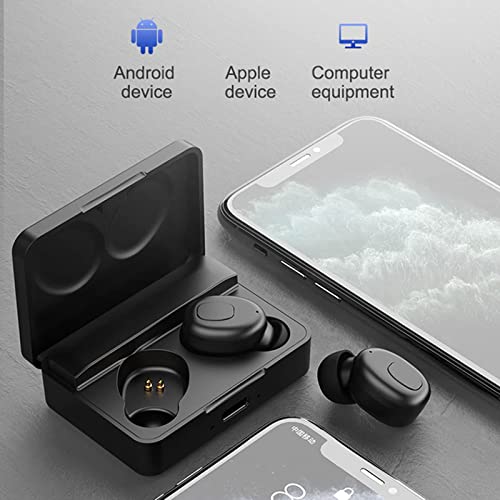 Kabellose Gaming-Ohrhörer, 12,7 cm (5 Zoll), niedrige Latenz, Gaming-Kopfhörer, Headset, Touch-Steuerung, mit Mikrofon, wasserdicht, Schwarz, 56 x 40 x 20 mm, 56 x 40 x 20 mm (Schwarz, 56 x 40 Bild 5