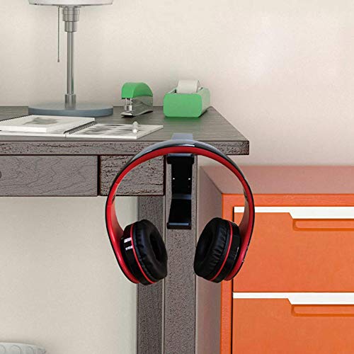 Doppel-PC-Gaming-Headset-Kopfhörer-Haken-Halter, Aufhänger, Kopfhörer-Ständer mit verstellbarer Klemme unter dem Schreibtisch, Clip-Organizer Bild 6