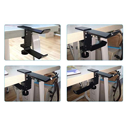 Doppel-PC-Gaming-Headset-Kopfhörer-Haken-Halter, Aufhänger, Kopfhörer-Ständer mit verstellbarer Klemme unter dem Schreibtisch, Clip-Organizer Bild 7