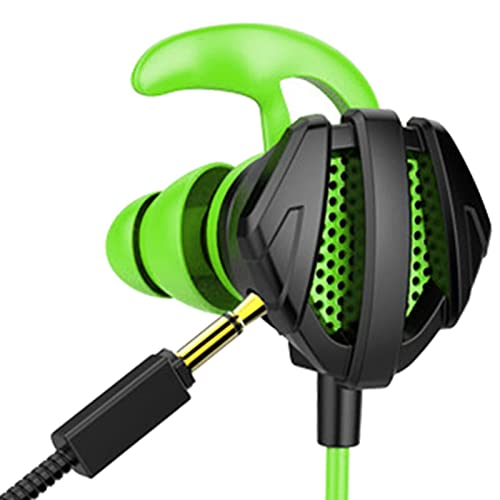 Gaming-In-Ear-Headset, Inline-Steuerung, leicht, kabelgebunden, Gaming-Ohrhörer für Laptop-Spiele – G9 Schwarz / Rot / G9 Schwarz Grün (G6 Schwarz Grün) Bild 5
