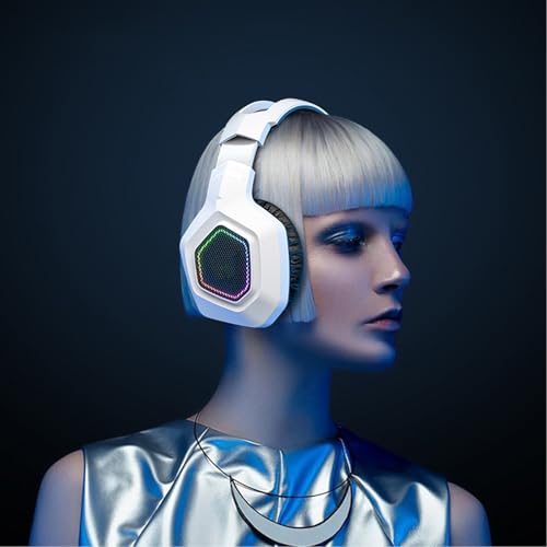 Eujgoov 2, 4-G-Gaming-Headset mit Multifunktionalen Bedienelementen, Dual-Mode-Design, Extrem Niedrige Latenz für Laptops, Switch (White) Bild 3
