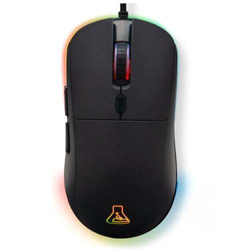 THE G-LAB – Kult Cobalt – Kabelgebundene Gaming-Maus USB - Reaktiver Sensor bis zu 12.800 DPI, Leichtgewicht, 6 Tasten, Anpassbares RGB – 100% personalisierbare Gaming-Maus – PC/PS4/PS5/Xbox Bild 1