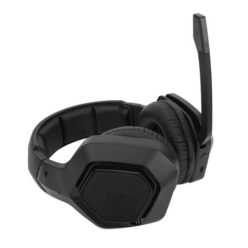 LiebeWH PC-Gaming-Headset, ABS-Kopfbügel, Gaming-Kopfhörer, Aktive Geräuschunterdrückung mit 3 Modi, Verbindung für (Black) Bild 6