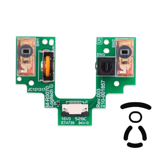 Switch Wheel Encoder Button Board Motherboard Microswitch Platte Maus Reparaturteile mit Mausfüßen Ersatz für Logitech G Pro Wireless GPW Wireless Gaming Maus (TTC Gold 80M) Bild 1