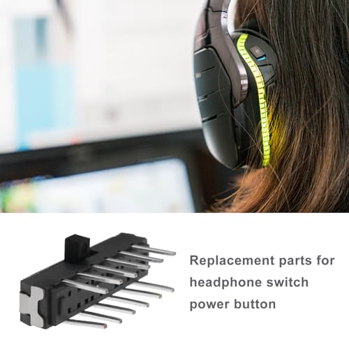 Ersatzschalter für Kopfhörer, Ein-/Ausschalter, kompatibel mit Logitech G933 Gaming-Headset G633 G935 G635, 2 Stück Bild 3