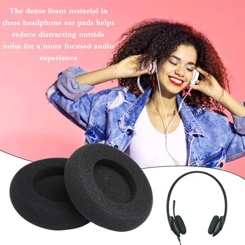 6 Stück Kopfhörer Ohrpolster,Schaumstoff Polster,Ohrpolster,Ohrpolster Kopfhörer,Kopfhörer Polster,Kopfhörerpolster,Ersatz Ohrpolster Schaum Ohrkissen, 50mm Black Ersatz Earpads Audio Kopfhorer Bild 6