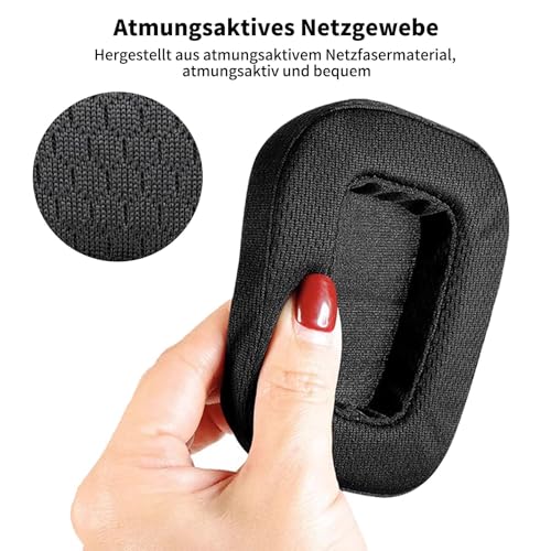 2er-Pack Ohrpolster, Kühlgel-Ersatz-Pads für G533 G35 G930 G933 G933S G935 G633 G633S G635 G533 G430 G431 G432 G433 Gaming Headset, Ohrpolster für G332 G230 G231 G233 Bild 3