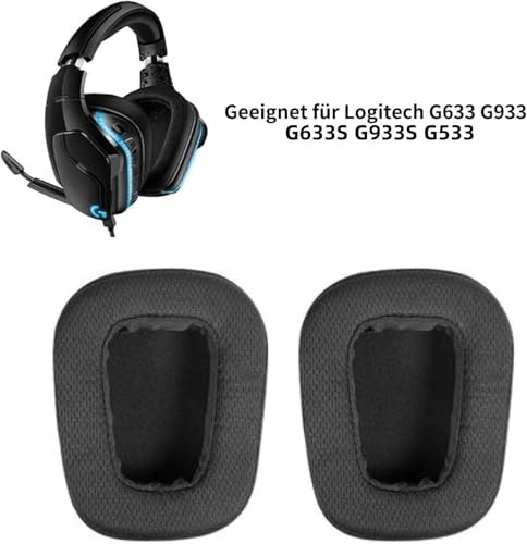 2er-Pack Ohrpolster, Kühlgel-Ersatz-Pads für G533 G35 G930 G933 G933S G935 G633 G633S G635 G533 G430 G431 G432 G433 Gaming Headset, Ohrpolster für G332 G230 G231 G233 Bild 4