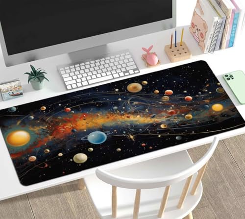 Mauspad Gaming Groß 900x500x4mm Fantasy XXL Mousepad Groß Wassxerdicht Tischunterlage Speed Gaming Maus Tastatur Matte PC Laptop rutschfeste Gummibasis Mouse Mat für Office Home Gamer J-330 Bild 2