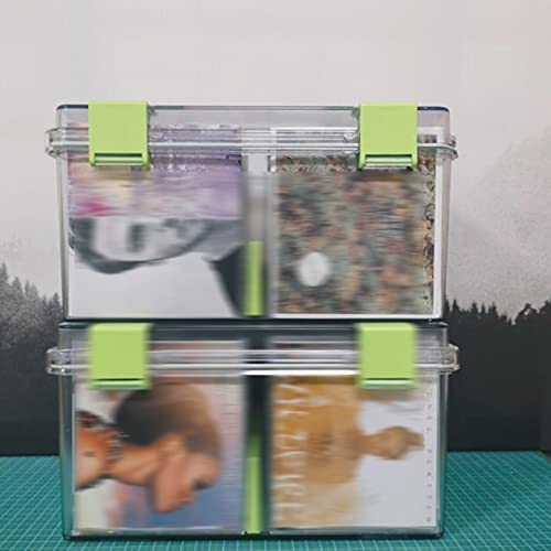 Record Storage Shelf/Holder Plastic Storage,Holds DVD's,Video Games PS4 Gaming Accessories,Headset- Clear DVD/CD Rack Bild 2