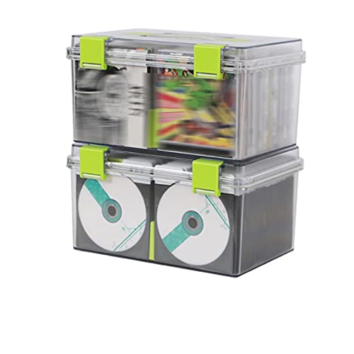 Record Storage Shelf/Holder Plastic Storage,Holds DVD's,Video Games PS4 Gaming Accessories,Headset- Clear DVD/CD Rack Bild 4