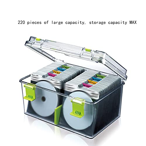 Record Storage Shelf/Holder Plastic Storage,Holds DVD's,Video Games PS4 Gaming Accessories,Headset- Clear DVD/CD Rack Bild 6