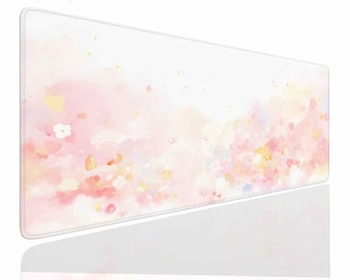 Mauspad Gaming Groß 900x500x4mm Fashions XXL Mousepad Groß Wassxerdicht Tischunterlage Speed Gaming Maus Tastatur Matte PC Laptop rutschfeste Gummibasis Mouse Mat für Office Home Gamer J-340 Bild 1