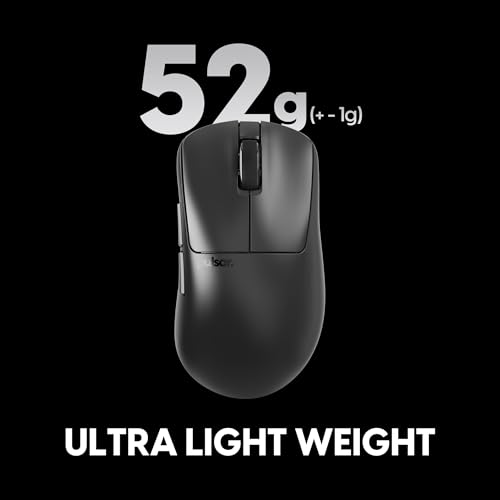 Pulsar Gaming Gears Xlite v4 Kabellose Gaming-Maus, Ultraleicht, 54 g, ergonomisch, optischer Schalter, 32000 DPI, 750 IPS, XS-1-Sensor, 8K-kompatibel (Mini, Schwarz) Bild 3