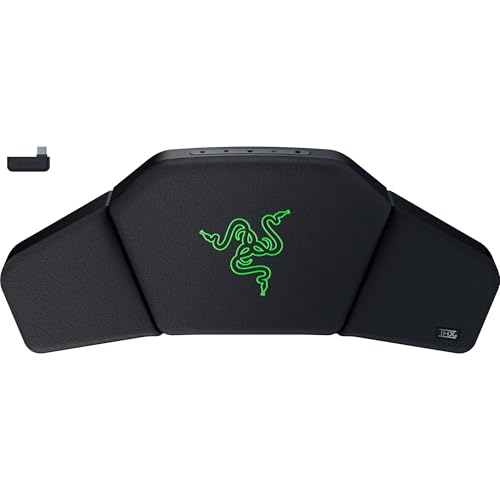 Razer Clio - THX Spatial Audio-fähiges kabelloses Lautsprecherkopfkissen (gepolsterte Auflage, 43mm Full Range Treiber, HyperSpeed Wireless und Bluetooth, 14 Std Akkulaufzeit) Schwarz Bild 1