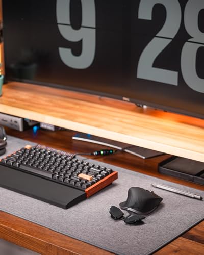 YaGee Handballenauflage Maus für Gaming, Ergonomische Wrist Rest, Handgelenkstütze für Rechtshänder, An die Maus anbringbar – PC Gamer Accessoire, Anti-Ermüdung, Leichtes Gleiten, Mini, Schwarz Bild 5