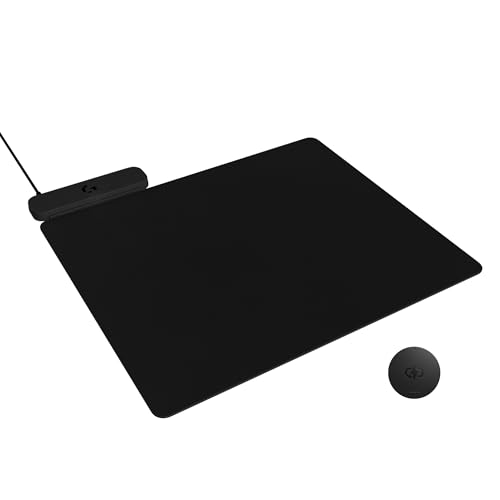 Logitech G Powerplay 2 Kabelloses Lade-Mauspad für kompatible Gaming-Mäuse, 34,5 x 28,4 cm, 3,5 mm Höhe, für PC/Mac, Schwarz Bild 1