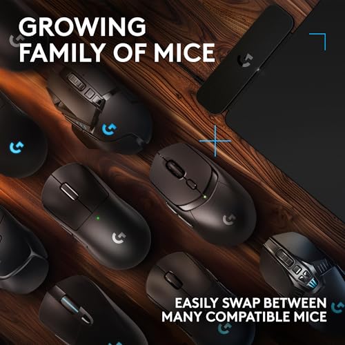 Logitech G Powerplay 2 Kabelloses Lade-Mauspad für kompatible Gaming-Mäuse, 34,5 x 28,4 cm, 3,5 mm Höhe, für PC/Mac, Schwarz Bild 5