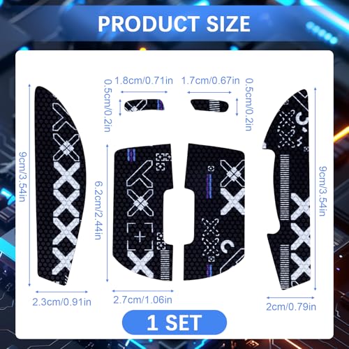 Mouse Grip Tape kompatibel mit G Pro Wireless X Superlight Gaming Mouse, Verbessert die Griffigkeit und Kontrolle für ultimative Präzision und Komfort beim Gaming Bild 2