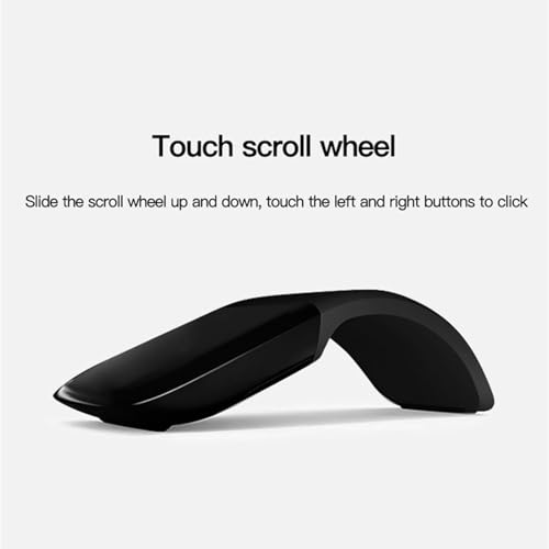 Bluetooth Arc Mouse, Touch Scroll Faltbare Ergonomische Mäuse, Ultra Slim Wireless Arc Mouse für XP 7 8 10 für OS X PC Laptop Bild 2