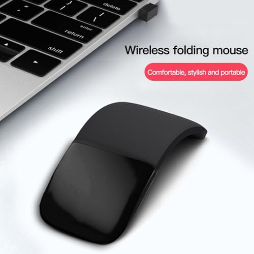 Bluetooth Arc Mouse, Touch Scroll Faltbare Ergonomische Mäuse, Ultra Slim Wireless Arc Mouse für XP 7 8 10 für OS X PC Laptop Bild 3