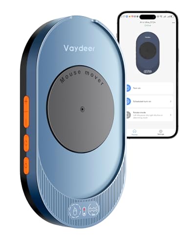 Vaydeer M4 Ultra Mausbeweger mit App-Steuerung – Leiser Mouse Jiggler mit Timer & LED-Display – Plug & Play, Treiberfrei, für Homeoffice, Remote Work, Gaming & Präsentationen Bild 1