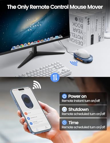 Vaydeer M4 Ultra Mausbeweger mit App-Steuerung – Leiser Mouse Jiggler mit Timer & LED-Display – Plug & Play, Treiberfrei, für Homeoffice, Remote Work, Gaming & Präsentationen Bild 2