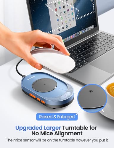Vaydeer M4 Ultra Mausbeweger mit App-Steuerung – Leiser Mouse Jiggler mit Timer & LED-Display – Plug & Play, Treiberfrei, für Homeoffice, Remote Work, Gaming & Präsentationen Bild 7