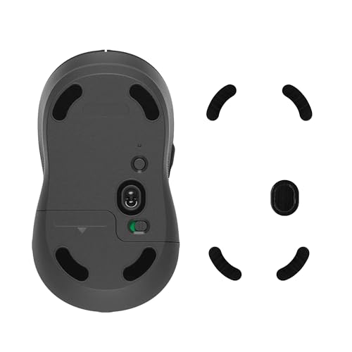 kwmobile Mouse Feet Sticker kompatibel mit Logitech M650 Wireless Ersatz Glider - Mausfüße passgenau - Maus Glides in Schwarz Bild 1