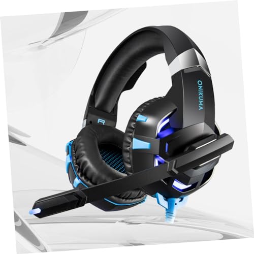 SUNCN Gaming-Kopfhörer mit Kabel, Größe M, Blau Bild 2