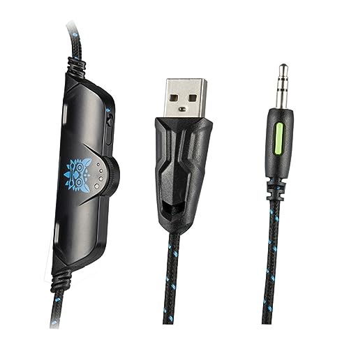 SUNCN Gaming-Kopfhörer mit Kabel, Größe M, Blau Bild 4